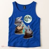 Three Opposum Moon With 3 Possums And Dead Moon Tank Top thumb 2