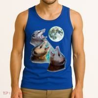 Three Opposum Moon With 3 Possums And Dead Moon Tank Top thumb 3