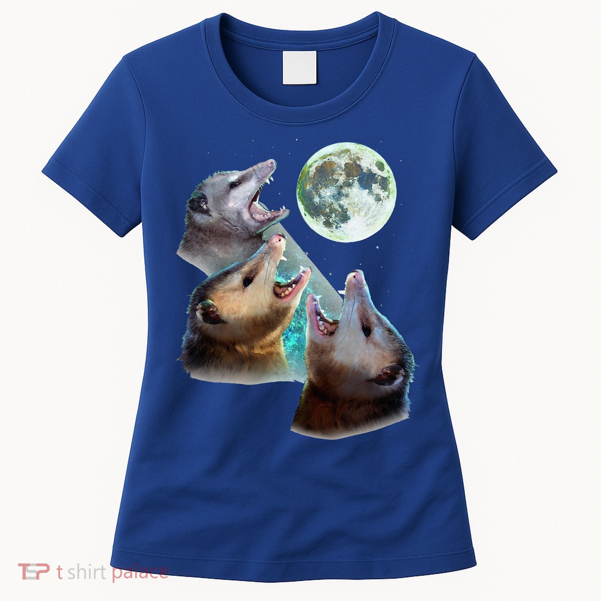 Three Opposum Moon With 3 Possums And Dead Moon Women's T-Shirt