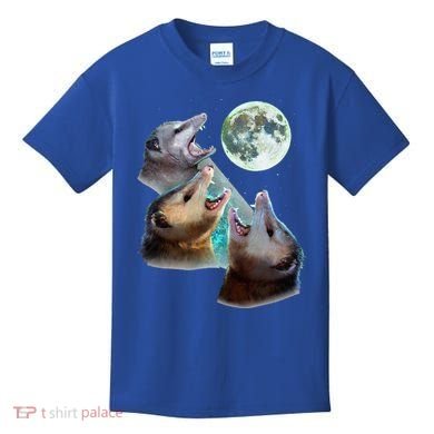 Three Opposum Moon With 3 Possums And Dead Moon Kids T-Shirt