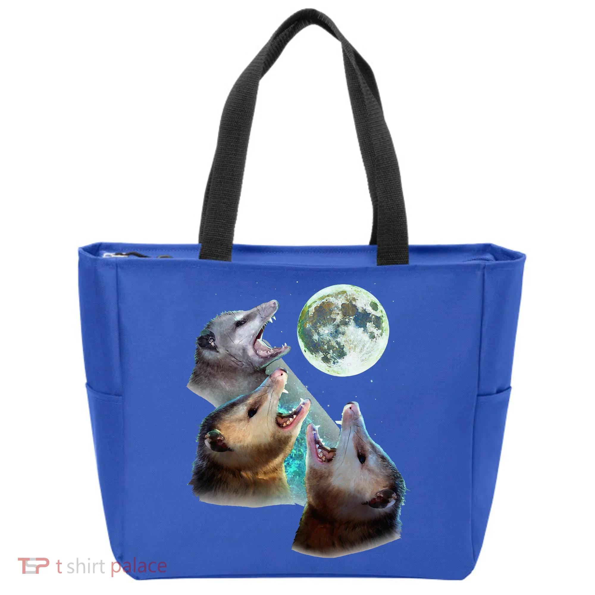 Three Opposum Moon With 3 Possums And Dead Moon Tote Bag