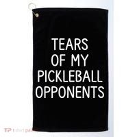 Tears Of My Pickleball Opponents Golf Towel thumb 0