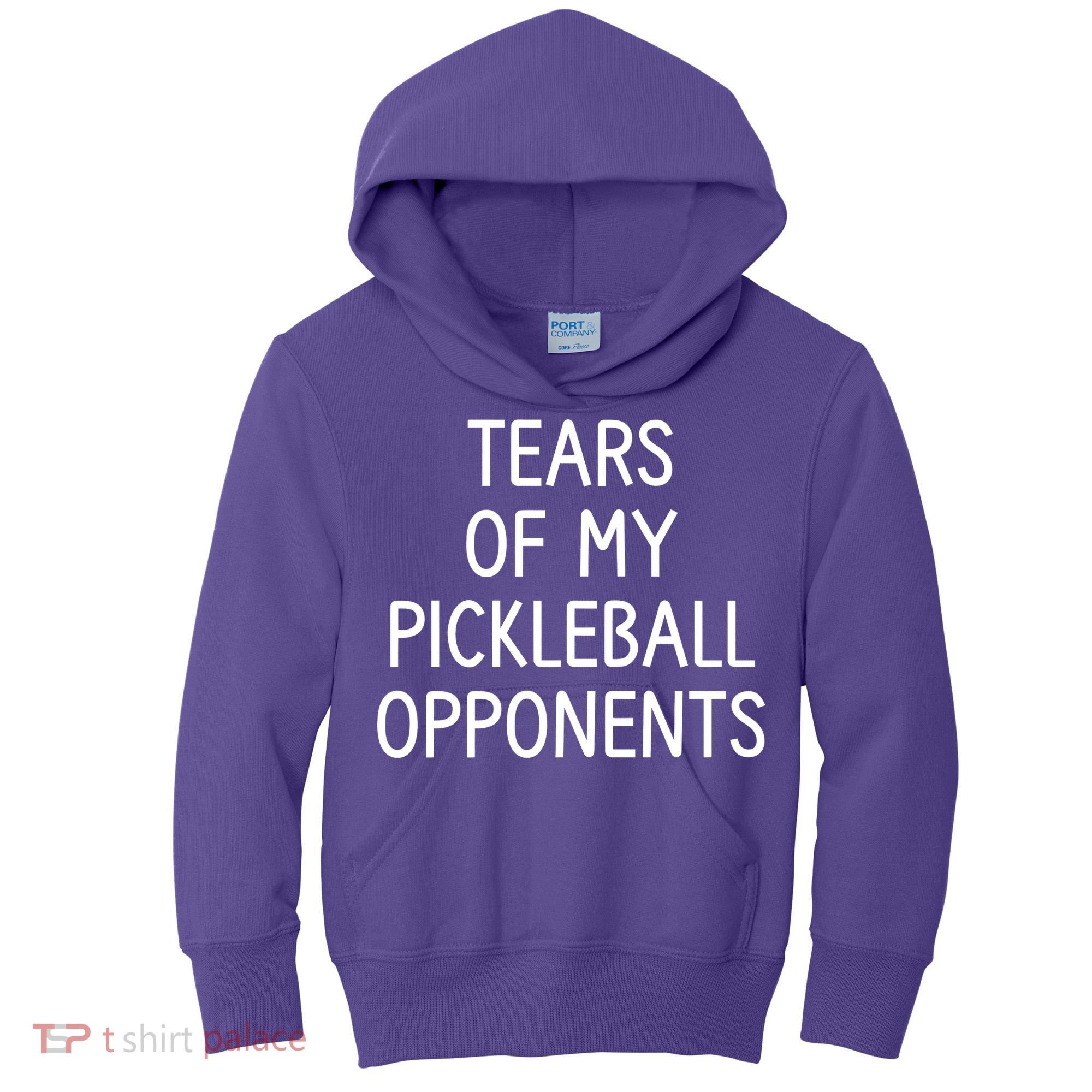 Tears Of My Pickleball Opponents Kids Hoodie