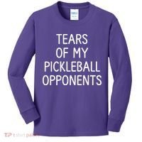 Tears Of My Pickleball Opponents Kids Long Sleeve Shirt thumb 0