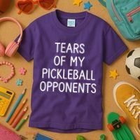 Tears Of My Pickleball Opponents Kids T-Shirt thumb 3