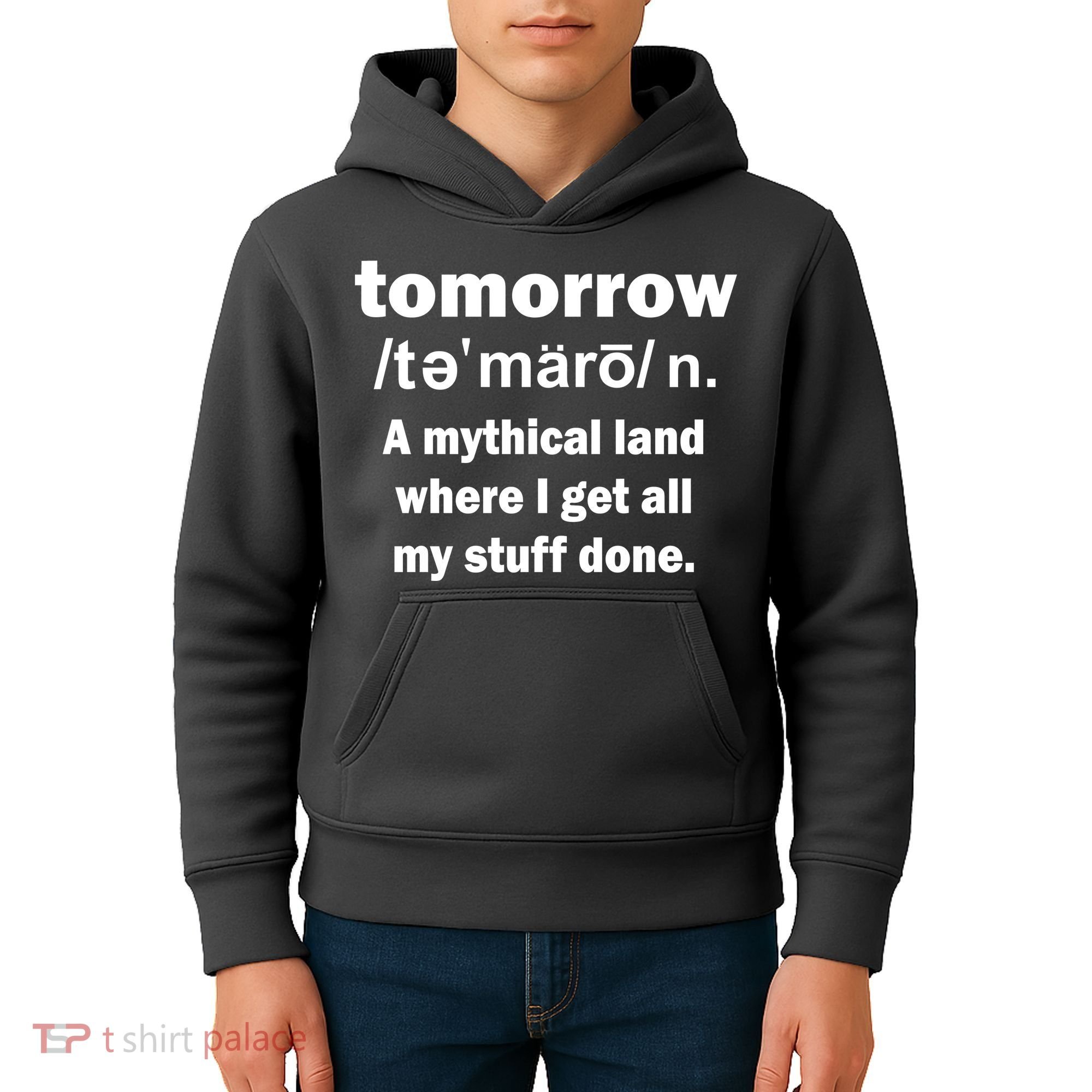Tomorrow Definition Funny Kids Hoodie