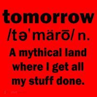 Tomorrow Definition Funny Santa Hat thumb 1