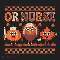 Thanksgiving Or Nurse Fall Pumpkin And Turkey Autumn Check Beanie thumb 2