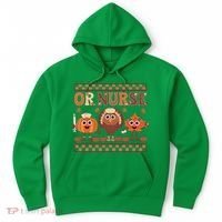 Thanksgiving Or Nurse Fall Pumpkin And Turkey Autumn Check Hoodie thumb 0