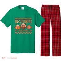 Thanksgiving Or Nurse Fall Pumpkin And Turkey Autumn Check Pajama Set thumb 0