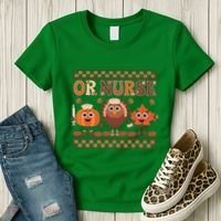 Thanksgiving Or Nurse Fall Pumpkin And Turkey Autumn Check Women's T-Shirt thumb 3