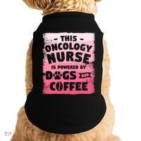This Oncology Nurse Is Powered By Dogs And Coffee Oncologist Gift Doggie Tank thumb 0