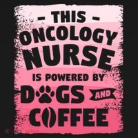 This Oncology Nurse Is Powered By Dogs And Coffee Oncologist Gift Doggie Tank thumb 4
