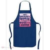 This Oncology Nurse Is Powered By Dogs And Coffee Oncologist Gift Apron thumb 0