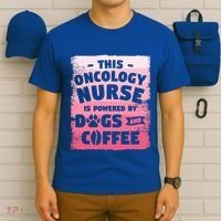This Oncology Nurse Is Powered By Dogs And Coffee Oncologist Gift T-Shirt thumb 6