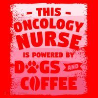 This Oncology Nurse Is Powered By Dogs And Coffee Oncologist Gift Santa Hat thumb 1