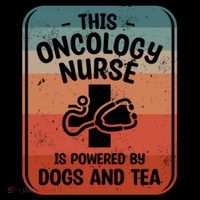 This Oncology Nurse Is Powered By Dogs And Tea Oncologist Cute Gift Coffee Mug thumb 5