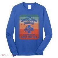 This Oncology Nurse Is Powered By Dogs And Tea Oncologist Cute Gift Long Sleeve Shirt thumb 0