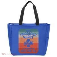 This Oncology Nurse Is Powered By Dogs And Tea Oncologist Cute Gift Tote Bag thumb 0