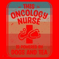 This Oncology Nurse Is Powered By Dogs And Tea Oncologist Cute Gift Santa Hat thumb 1
