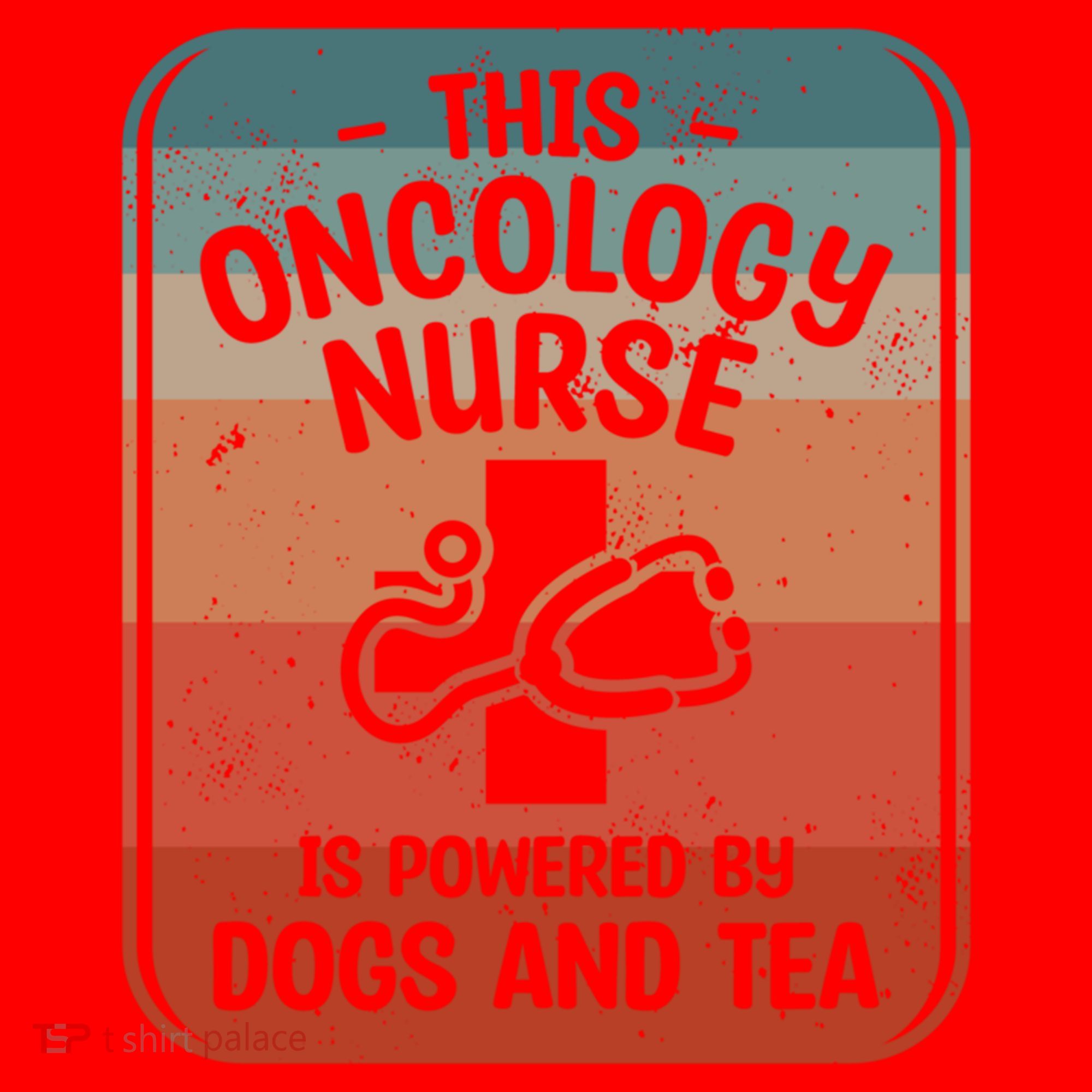 This Oncology Nurse Is Powered By Dogs And Tea Oncologist Cute Gift Santa Hat