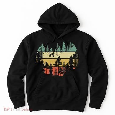Trees Outdoors Nature Wildlife Retro Forest TShirt Hoodie