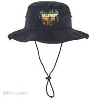 Trees Outdoors Nature Wildlife Retro Forest TShirt Bucket Hat thumb 0