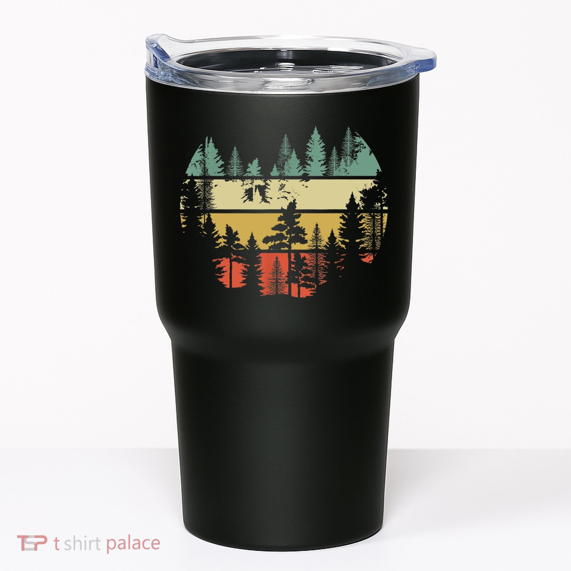 Trees Outdoors Nature Wildlife Retro Forest TShirt Tumbler
