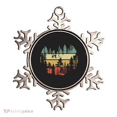 Trees Outdoors Nature Wildlife Retro Forest TShirt Ornament