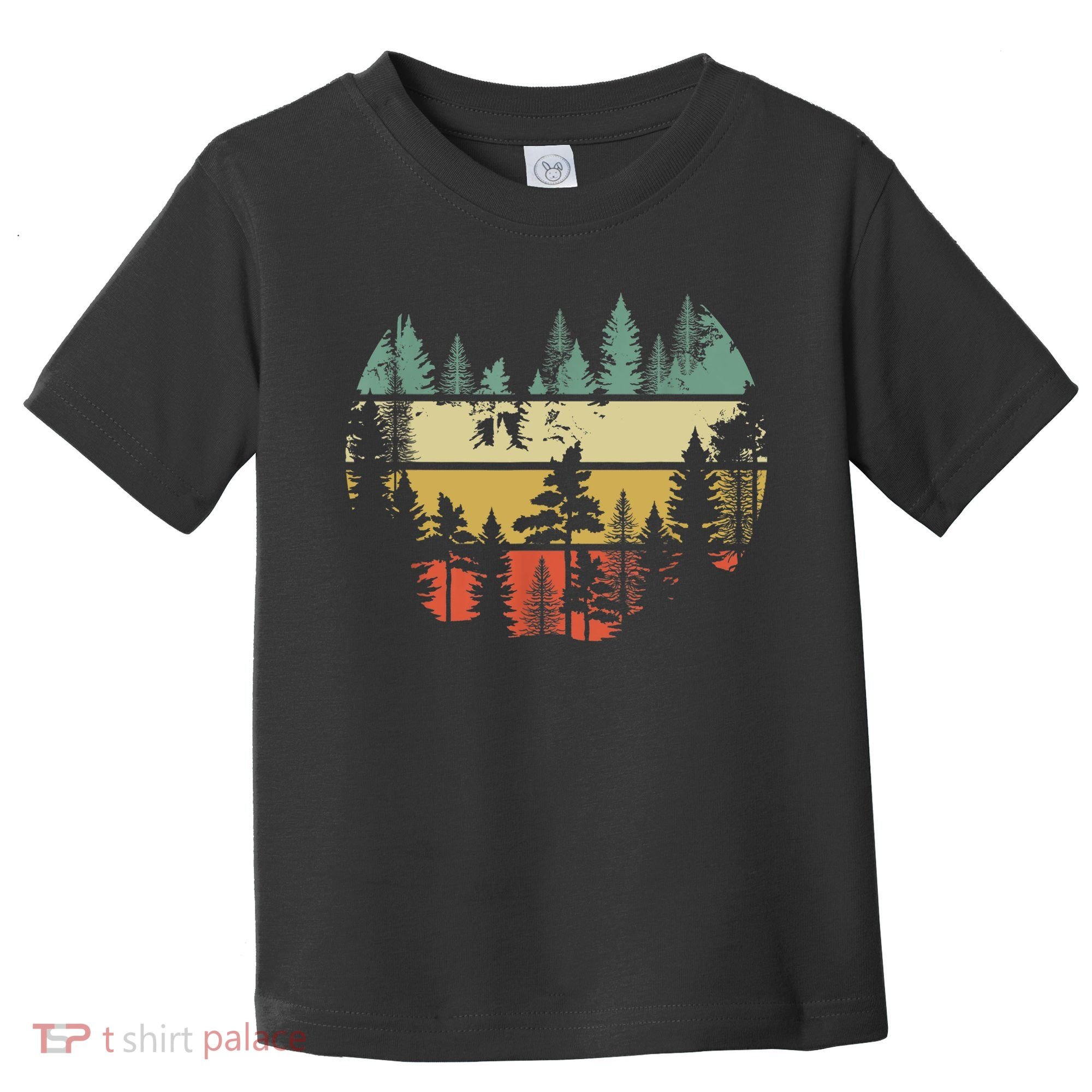 Trees Outdoors Nature Wildlife Retro Forest TShirt Toddler T-Shirt