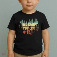 Trees Outdoors Nature Wildlife Retro Forest TShirt Toddler T-Shirt thumb 2