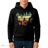 Trees Outdoors Nature Wildlife Retro Forest TShirt Kids Hoodie thumb 4