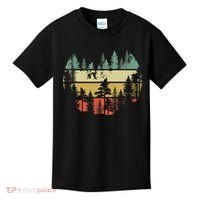 Trees Outdoors Nature Wildlife Retro Forest TShirt Kids T-Shirt thumb 0