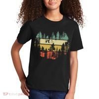 Trees Outdoors Nature Wildlife Retro Forest TShirt Kids T-Shirt thumb 2