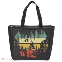 Trees Outdoors Nature Wildlife Retro Forest TShirt Tote Bag thumb 0