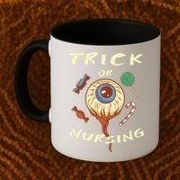 Trick Or Nursing Halloween Er Nurse Scary Emergency Nurse Gift Coffee Mug thumb 2