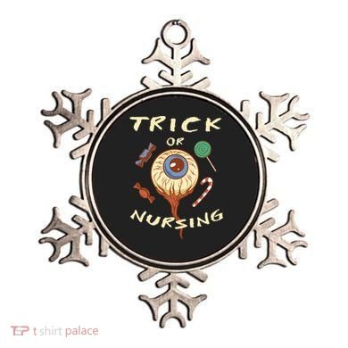 Trick Or Nursing Halloween Er Nurse Scary Emergency Nurse Gift Ornament