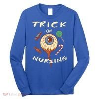 Trick Or Nursing Halloween Er Nurse Scary Emergency Nurse Gift Long Sleeve Shirt thumb 0
