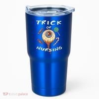 Trick Or Nursing Halloween Er Nurse Scary Emergency Nurse Gift Tumbler thumb 0