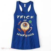 Trick Or Nursing Halloween Er Nurse Scary Emergency Nurse Gift Women's Tank Top thumb 0