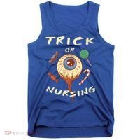 Trick Or Nursing Halloween Er Nurse Scary Emergency Nurse Gift Tank Top thumb 0