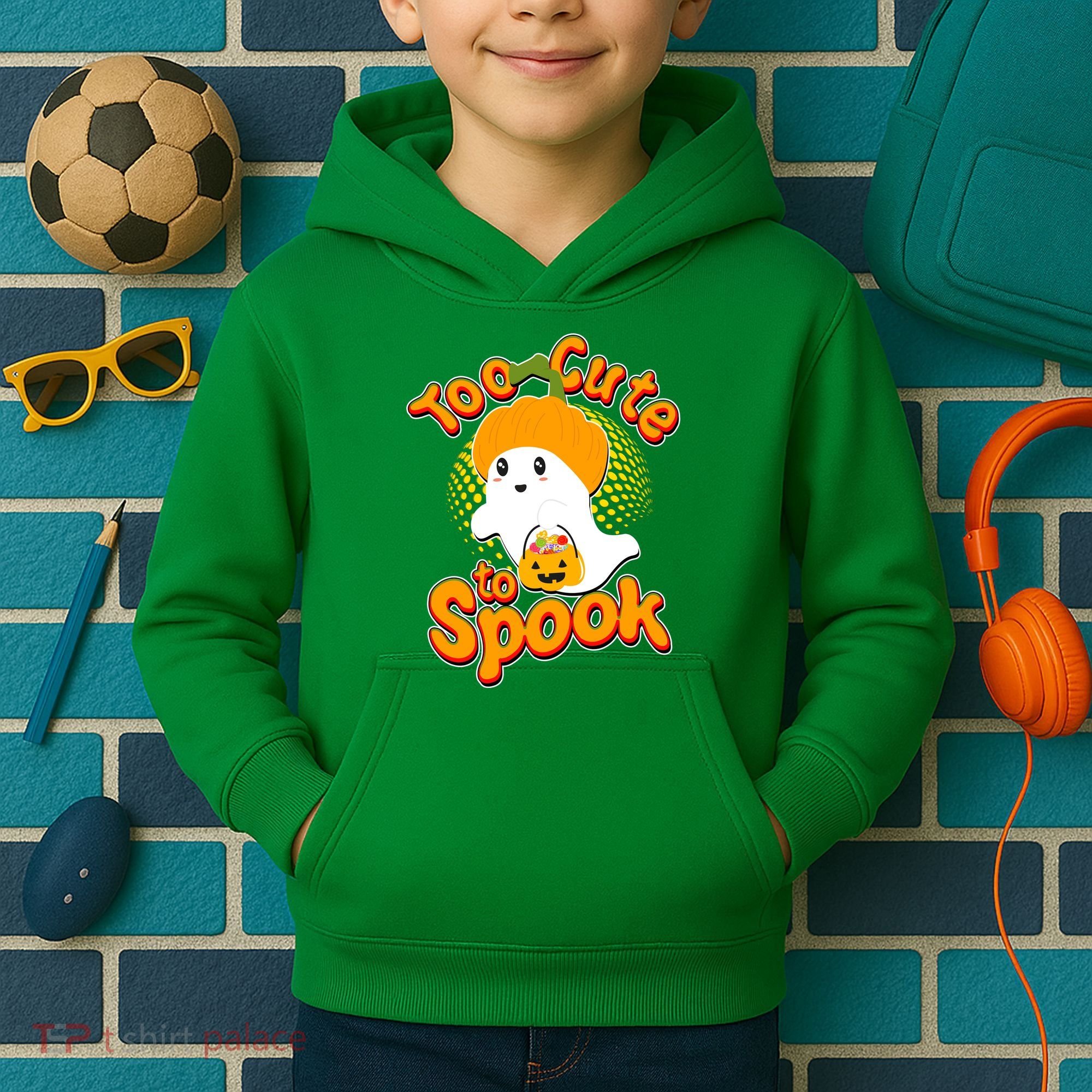 Too Cute To Spook Kids Hoodie