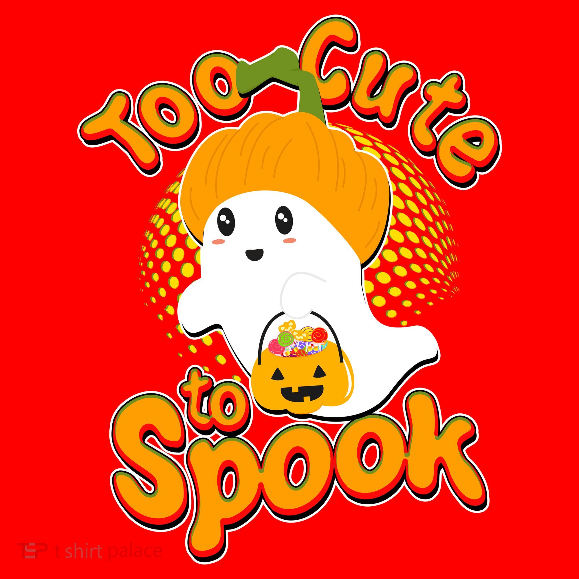 Too Cute To Spook Santa Hat