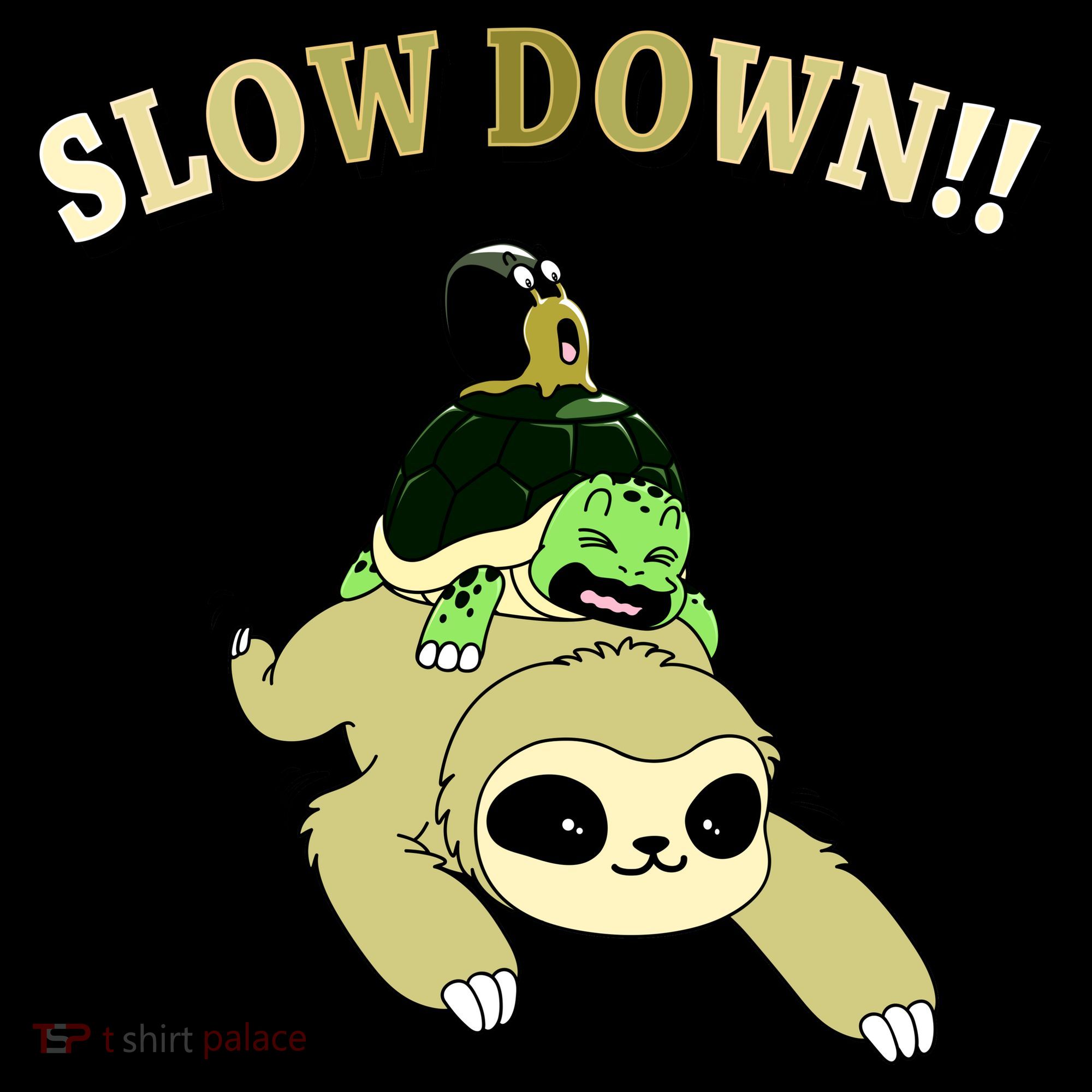 Too Fast Turtle Riding Sloth Long Sleeve Shirt