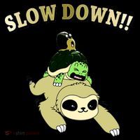 Too Fast Turtle Riding Sloth Coaster thumb 2