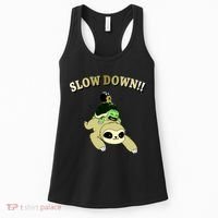 Too Fast Turtle Riding Sloth Women's Tank Top thumb 0