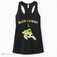 Too Fast Turtle Riding Sloth Women's Tank Top thumb 0