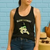 Too Fast Turtle Riding Sloth Women's Tank Top thumb 2