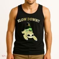 Too Fast Turtle Riding Sloth Tank Top thumb 3