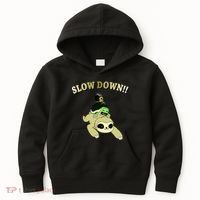 Too Fast Turtle Riding Sloth Kids Hoodie thumb 0